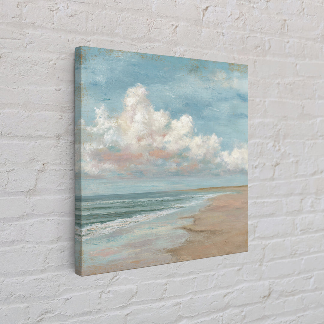 Hotel Coastal Landscape Canvas Print, Master Bedroom, Luxury Decor, Bedroom Decor, Fine Art, Sanctuary, Wedding Decor, MAS-1x1-45