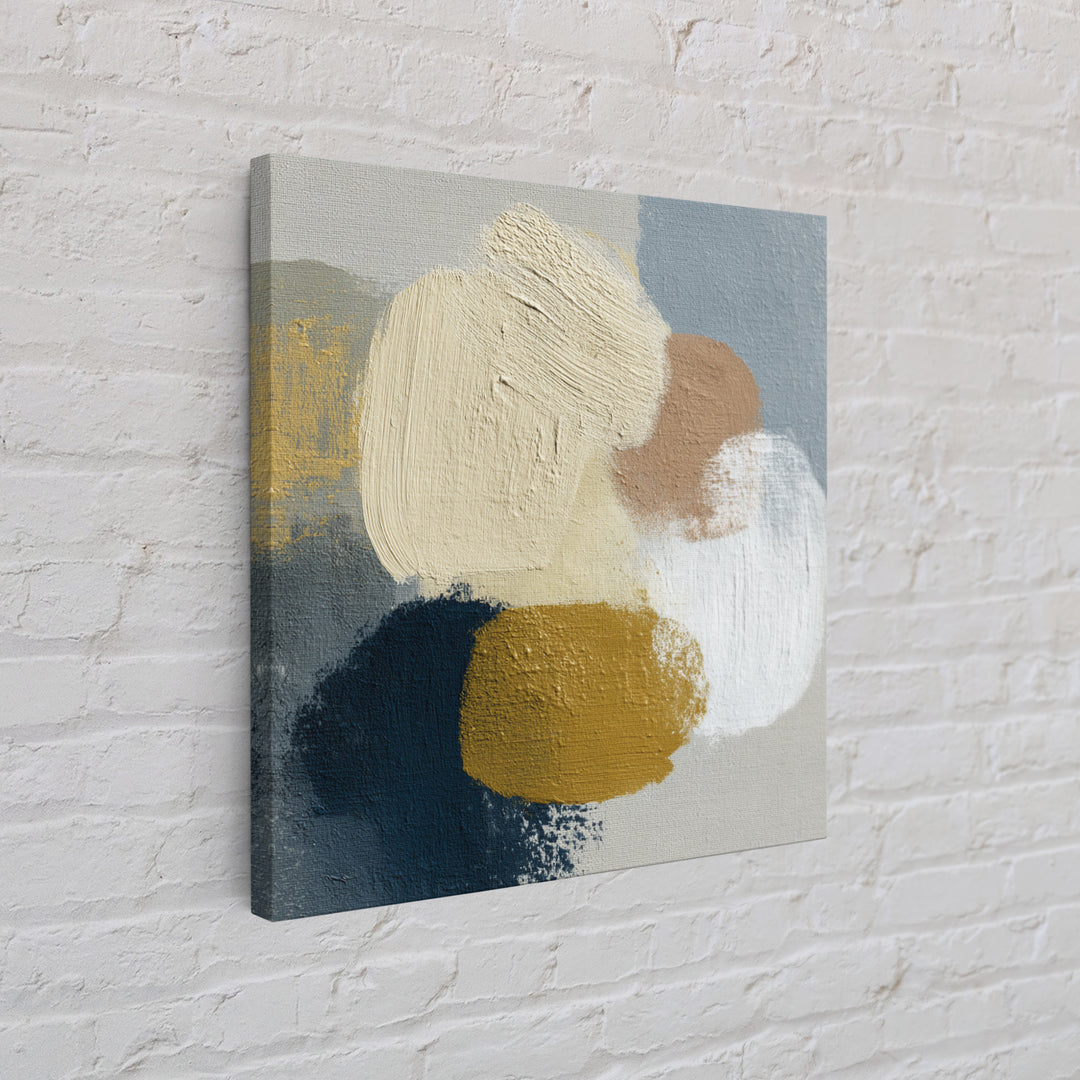 Soft Abstract Linen Texture Framed Canvas Print, Master Bedroom, Over Bed Wall Art, Bedroom Decor, Abstract Art, Sanctuary, MAS-1x1-51