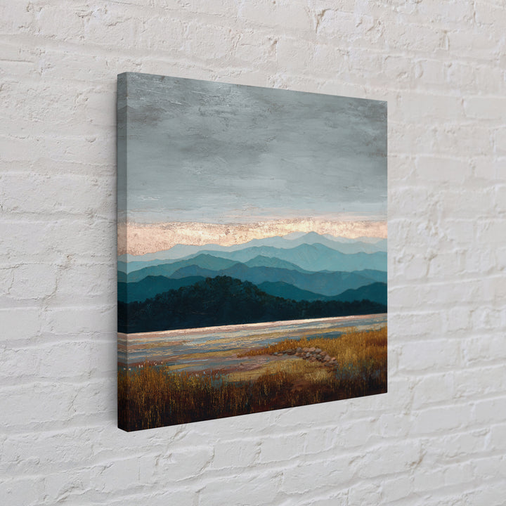 Soft Mountain Ridge Framed Canvas Print, Master Bedroom, Boho Decor, Bedroom Decor, Fine Art, Sanctuary, Wall Art Prints, MAS-1x1-61