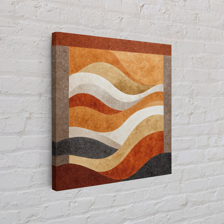 Abstract Wave Forms Framed Canvas Print, Master Bedroom, Wall Art Bedroom, Bedroom Decor, Sanctuary, Statement Artwork, MAS-1x1-68