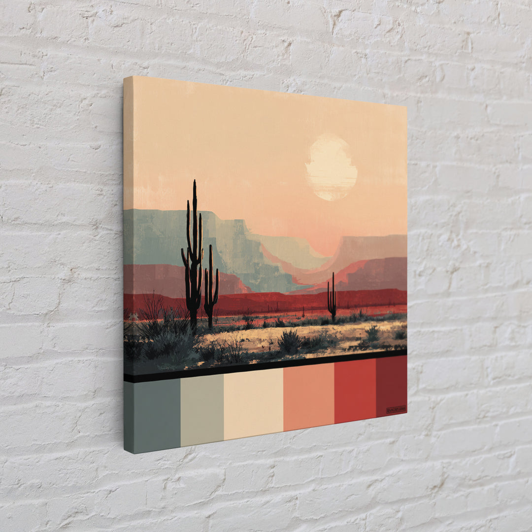 Quiet Desert Dusk Canvas Print, Master Bedroom, Boho Decor, Bedroom Decor, Fine Art, Sanctuary, Wall Art Prints, Large Wall Art, MAS-1x1-82
