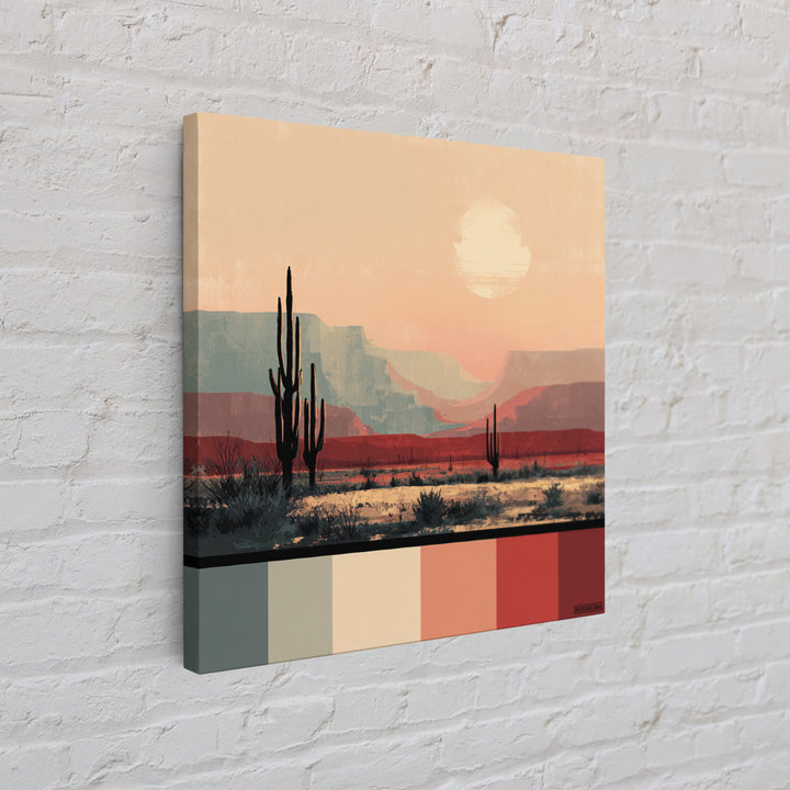 Quiet Desert Dusk Canvas Print, Master Bedroom, Boho Decor, Bedroom Decor, Fine Art, Sanctuary, Wall Art Prints, Large Wall Art, MAS-1x1-82