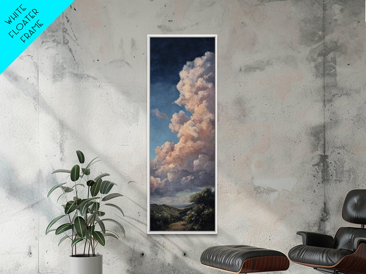 Blush and Taupe Cloudscape Canvas Print, Master Bedroom, Neutral Decor, Bedroom Decor, Fine Art, Sanctuary, Home Decor, MAS-1x3-18
