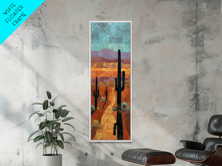 Quiet Desert Dusk Canvas Print, Master Bedroom, Above Bed Wall Decor, Bedroom Decor, Oil Painting, Sanctuary, Textured Painting, MAS-1x3-22