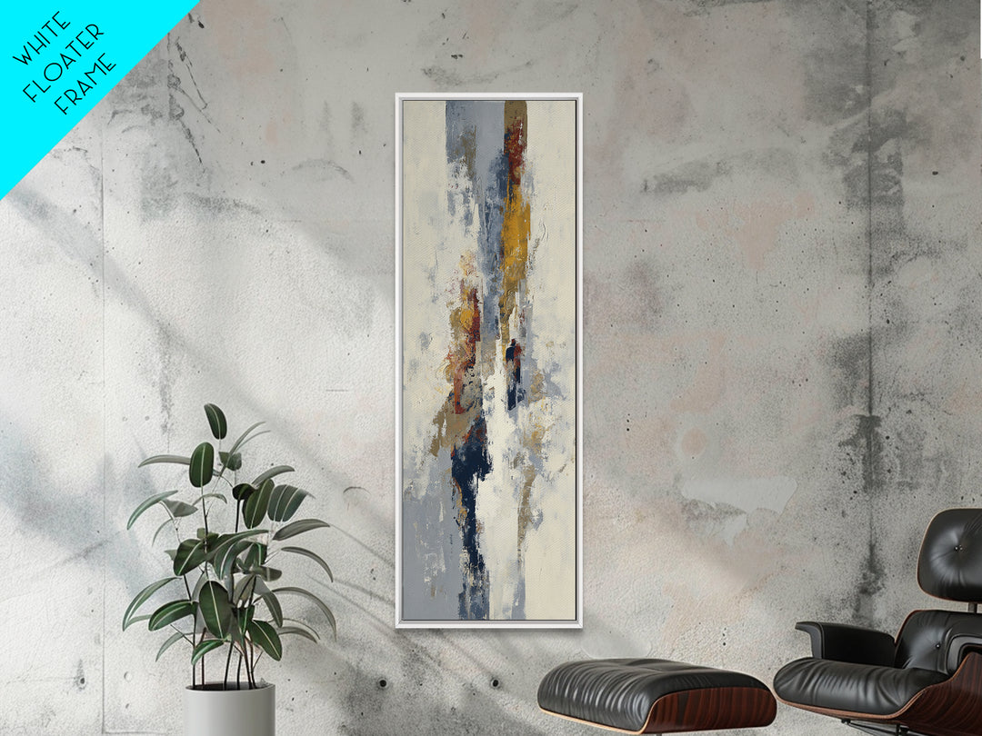 Large Cream Abstract Framed Canvas Print, Master Bedroom, Textured Painting, Bedroom Decor, Abstract Art, Sanctuary, Wall Decal, MAS-1x3-29