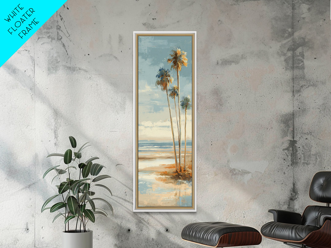 Hotel Coastal Landscape Canvas Print, Master Bedroom, Farmhouse Wall Art, Bedroom Decor, Oil Painting, Sanctuary, MAS-1x3-33