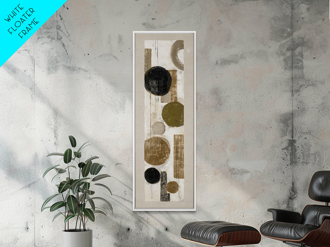 Minimal Stone Shapes Framed Canvas Print, Master Bedroom, Minimalist Decor, Bedroom Decor, Fine Art, Sanctuary, Farmhouse Decor, MAS-1x3-4