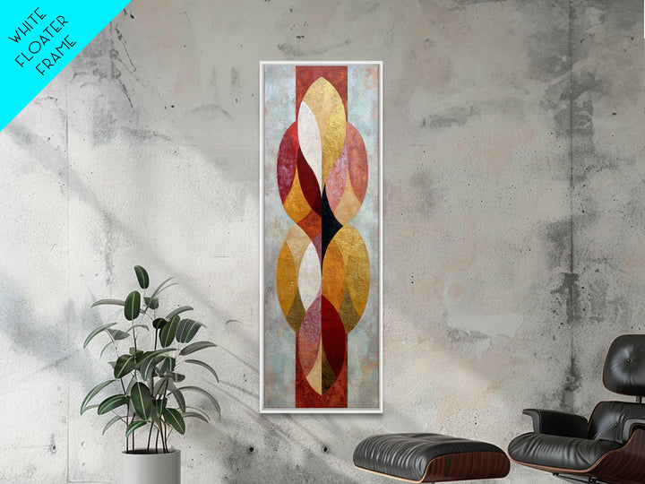 Gold Accented Abstract Arches Canvas Print, Master Bedroom, Bedroom Decor, Sanctuary, Living Room Prints, Wall Decor Bedroom, MAS-1x3-44