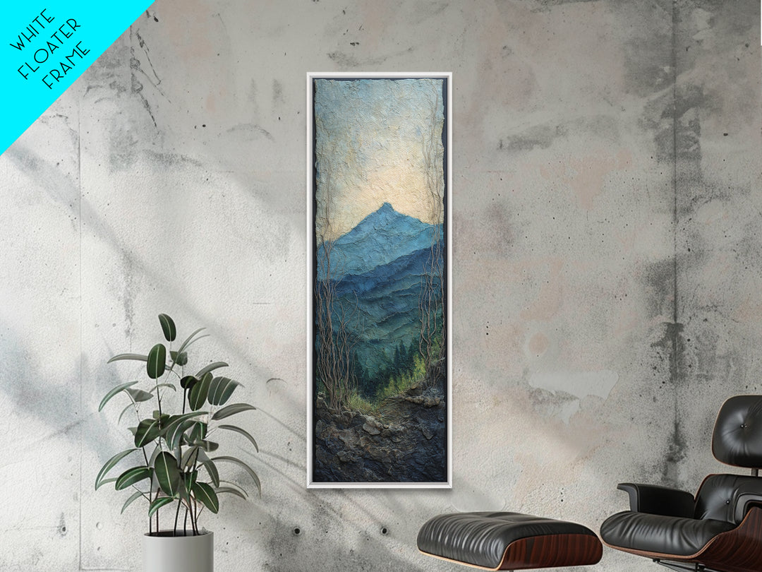 Soft Mountain Ridge Canvas Print, Master Bedroom, Modern Decor, Bedroom Decor, Fine Art, Sanctuary, Wall Decor, Art Print, MAS-1x3-49