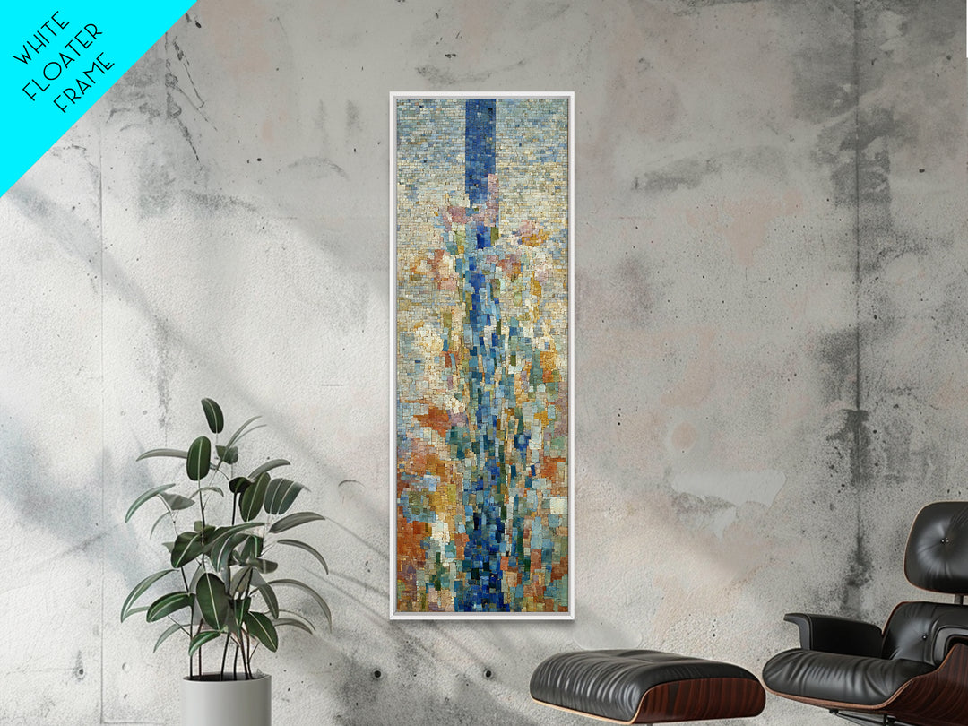 Lavender Field at Twilight Framed Canvas Print, Master Bedroom, Over Bed Wall Art, Bedroom Decor, Oil Painting, Sanctuary, MAS-1x3-54
