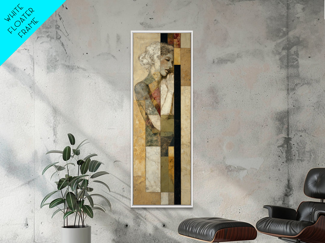 Classical Reclining Figure Implied Through Line Art Canvas Print, Master Bedroom, Master Bedroom Decor, Bedroom Decor, MAS-1x3-58