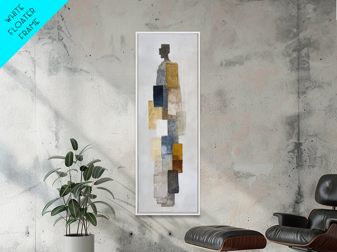 Minimal Two Figure Line Drawing Canvas Print, Master Bedroom, Wall Art Prints, Bedroom Decor, Oil Painting, Sanctuary, MAS-1x3-65