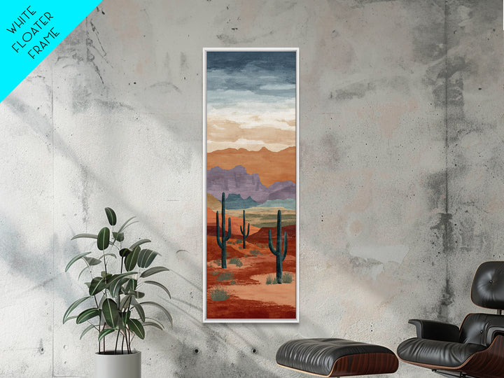 Quiet Desert Dusk Framed Canvas Print, Master Bedroom, Modern Decor, Bedroom Decor, Fine Art, Sanctuary, Wall Decor, Art Print, MAS-1x3-70