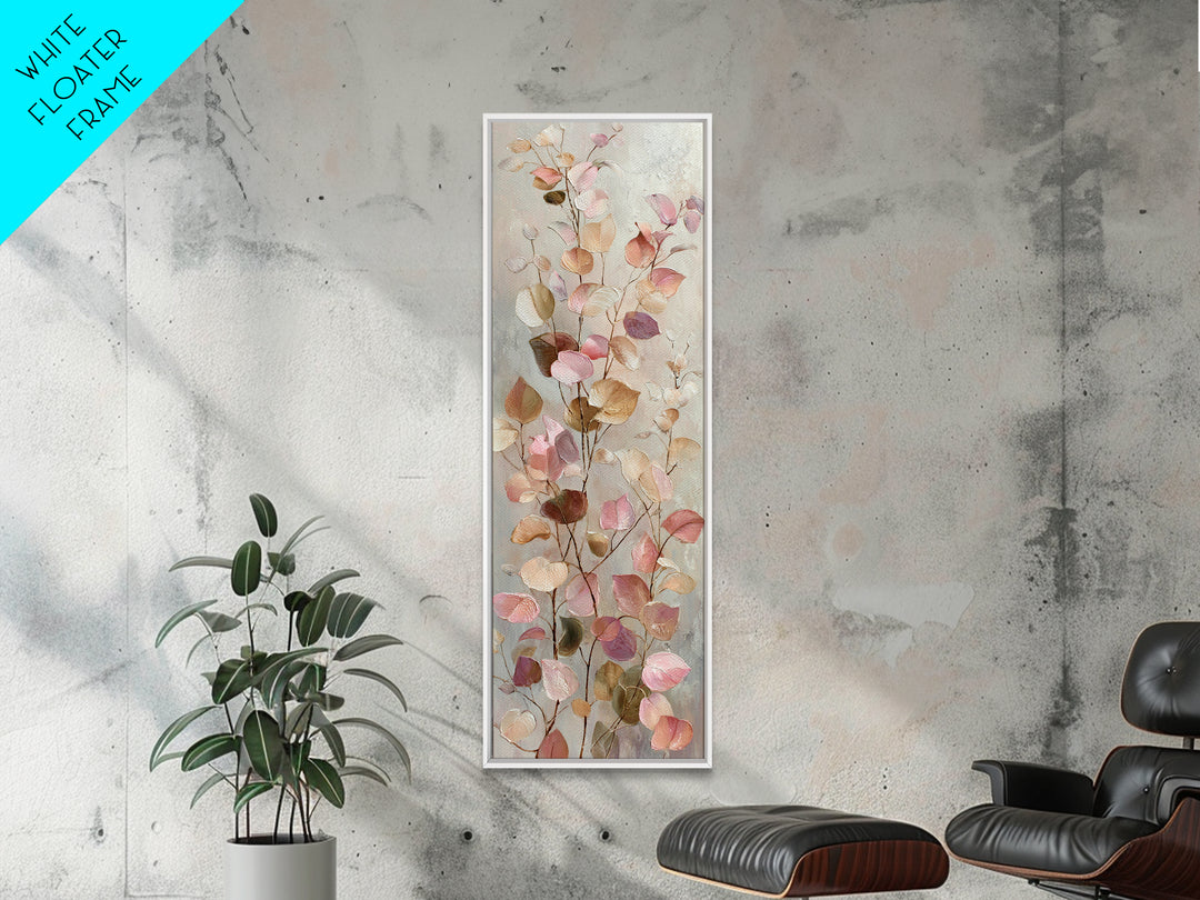 Gentle Eucalyptus Watercolor Branches Canvas Print, Master Bedroom, Living Room Prints, Bedroom Decor, Fine Art, Sanctuary, MAS-1x3-72