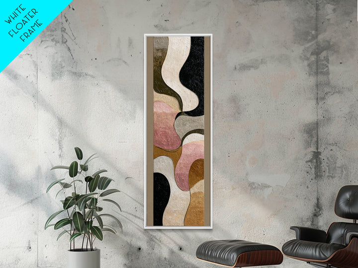 Abstract Wave Forms Framed Canvas Print, Master Bedroom, Bedroom Decor, Abstract Art, Sanctuary, Bedroom Wall Art, MAS-1x3-8