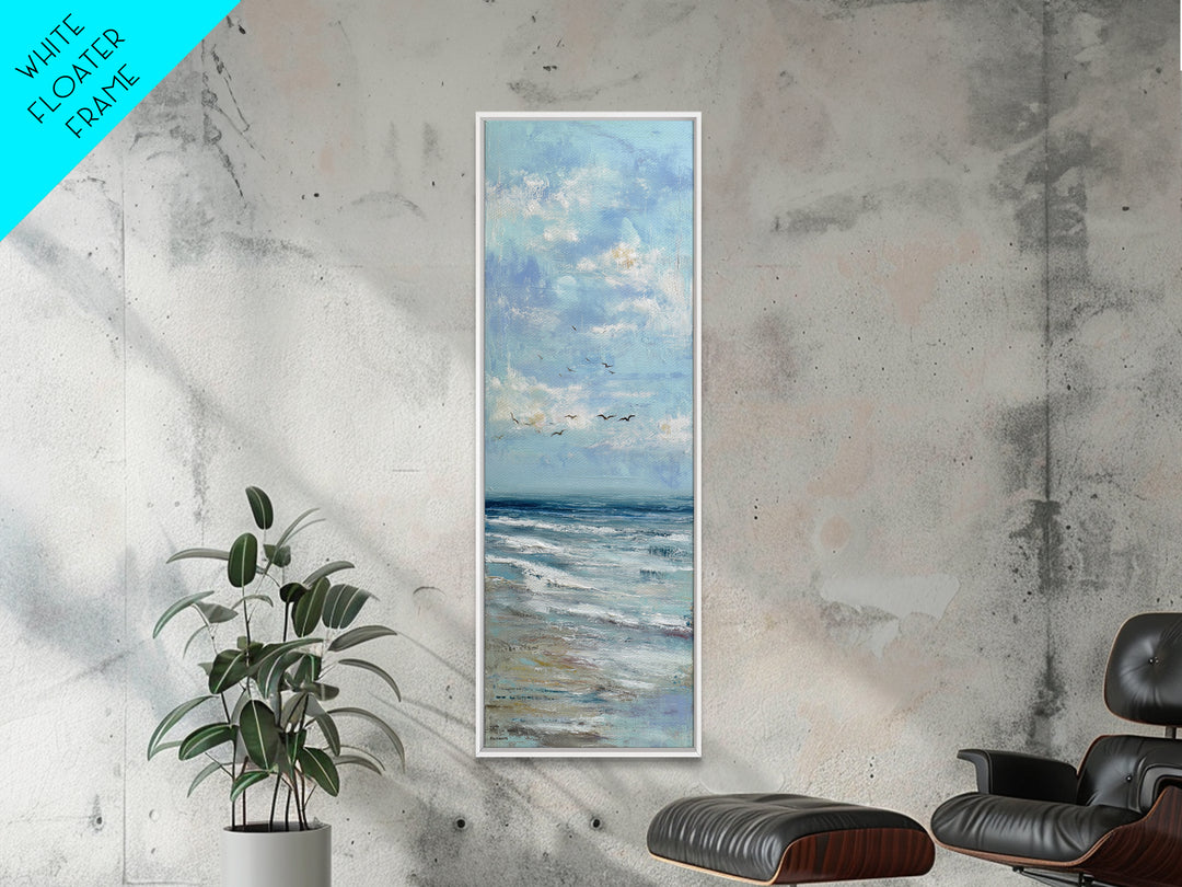Hotel Coastal Landscape Canvas Print, Master Bedroom, Luxury Decor, Bedroom Decor, Fine Art, Sanctuary, Wedding Decor, MAS-1x3-9