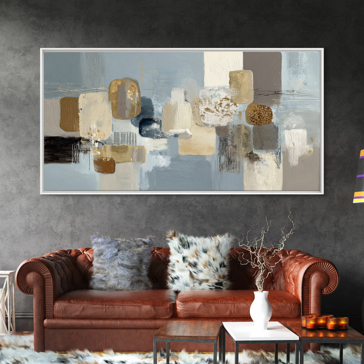 Minimal Stone Shapes Canvas Print, Master Bedroom, Home Decor, Bedroom Decor, Abstract Art, Sanctuary, Bedroom Wall Decor, MAS-2x1-36