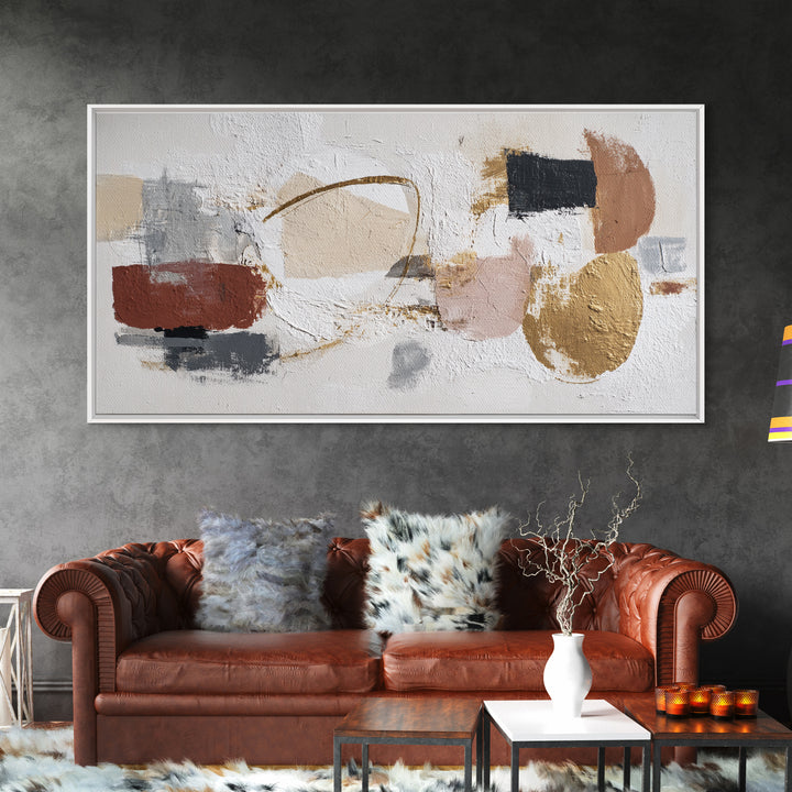 Soft Abstract Linen Texture Canvas Print, Master Bedroom, Farmhouse Wall Decor, Bedroom Decor, Abstract Art, Sanctuary, MAS-2x1-47