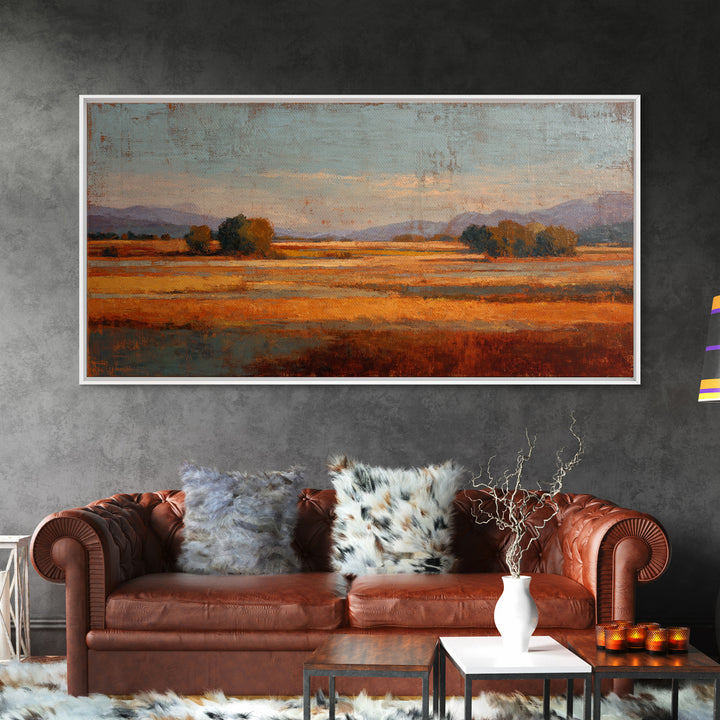 Lavender Field at Twilight Canvas Print, Master Bedroom, Wall Art, Bedroom Decor, Oil Painting, Sanctuary, Bedroom Wall Art, MAS-2x1-62