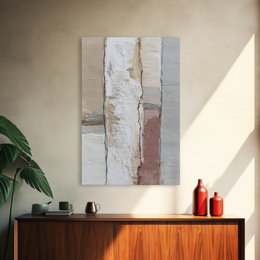 Minimal Two Figure Line Drawing Framed Canvas Print, Master Bedroom, Farmhouse Decor, Bedroom Decor, Fine Art, Sanctuary, MAS-2x3-13