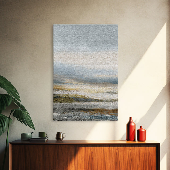 Soft Mountain Ridge Canvas Print, Master Bedroom, Bedroom Wall Art, Bedroom Decor, Oil Painting, Sanctuary, Signs for Home, MAS-2x3-45