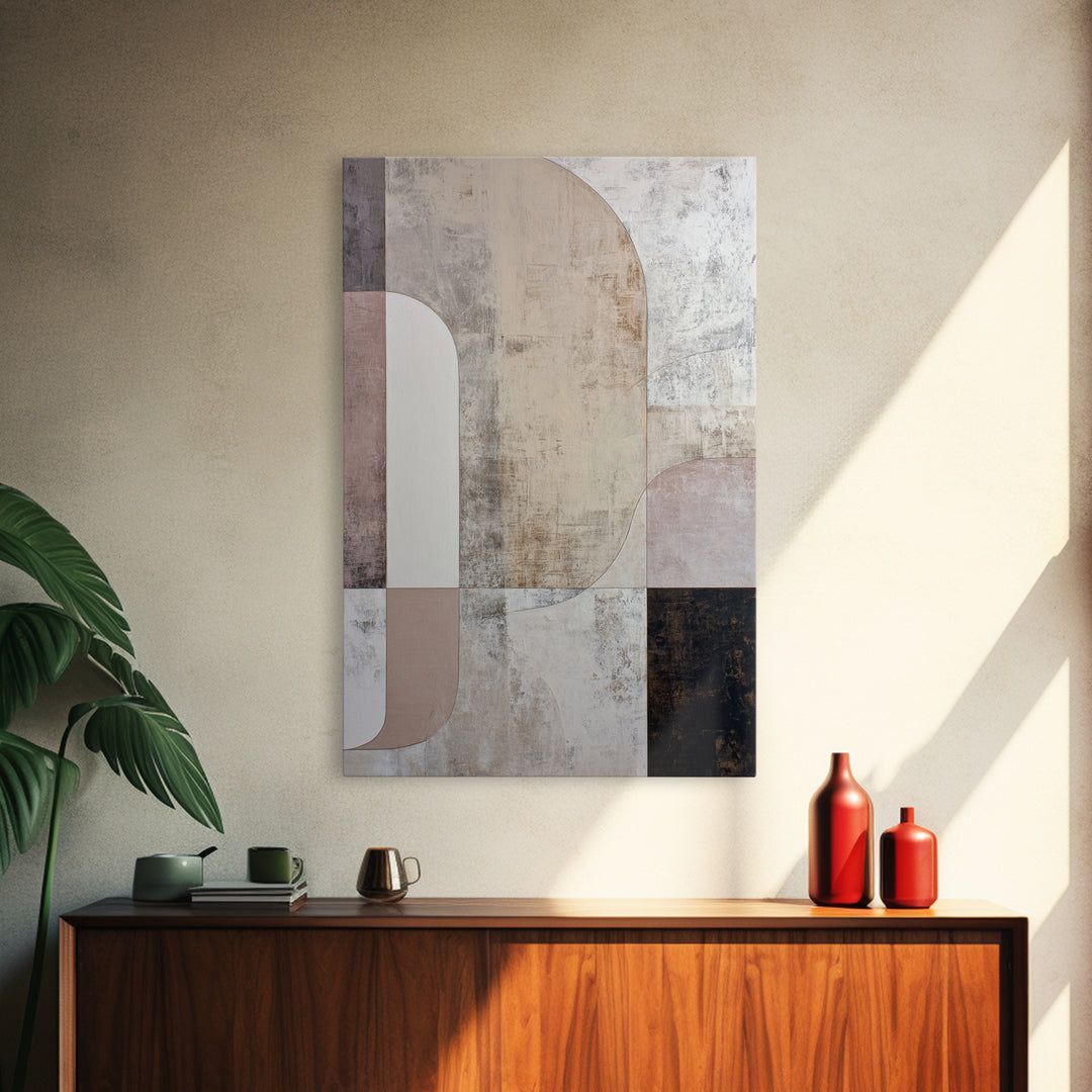Large Cream Abstract Canvas Print, Master Bedroom, Bedroom Wall Decor, Bedroom Decor, Abstract Art, Sanctuary 449, MAS-2x3-49