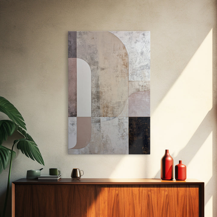Large Cream Abstract Canvas Print, Master Bedroom, Bedroom Wall Decor, Bedroom Decor, Abstract Art, Sanctuary 449, MAS-2x3-49