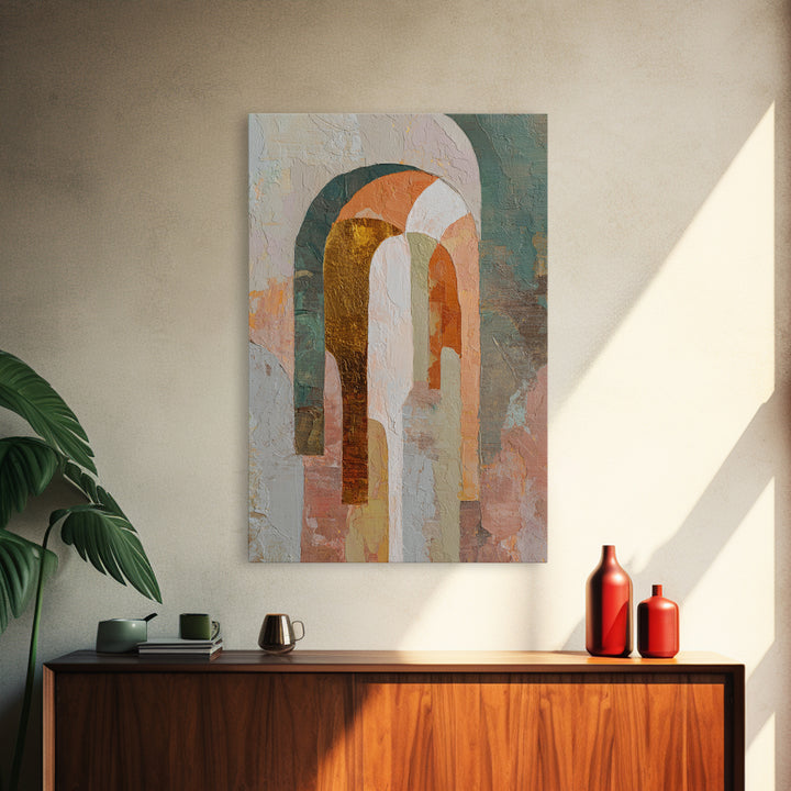 Large Cream Abstract Framed Canvas Print, Master Bedroom, Rustic Home Decor, Bedroom Decor, Abstract Art, Sanctuary, MAS-2x3-73