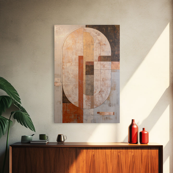 Large Cream Abstract Framed Canvas Print, Master Bedroom, Rustic Home Decor, Bedroom Decor, Abstract Art, Sanctuary, MAS-2x3-97