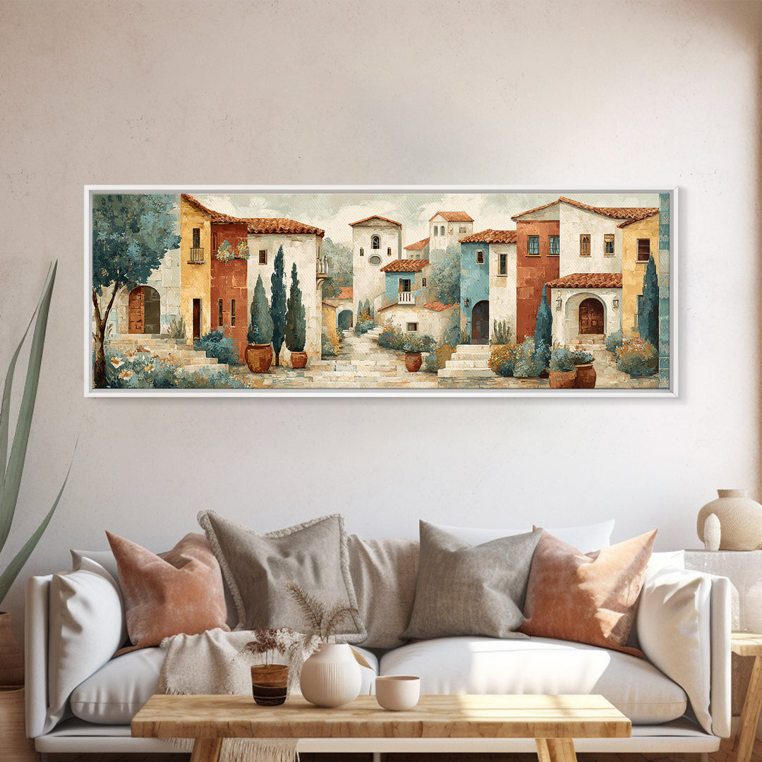 Lavender Field at Twilight Framed Canvas Print, Master Bedroom, Large Wall Art, Bedroom Decor, Sanctuary, Bedroom Prints, MAS-3x1-10