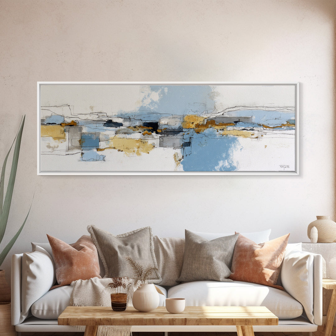 Minimal Two Figure Line Drawing Canvas Print, Master Bedroom, Signs for Home, Bedroom Decor, Fine Art, Sanctuary, Luxury Decor, MAS-3x1-21