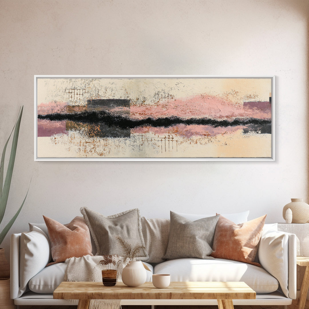 Abstract Wave Forms Canvas Print, Master Bedroom, Gallery Decor, Bedroom Decor, Fine Art, Sanctuary, Wall Art, Home Decor, MAS-3x1-36