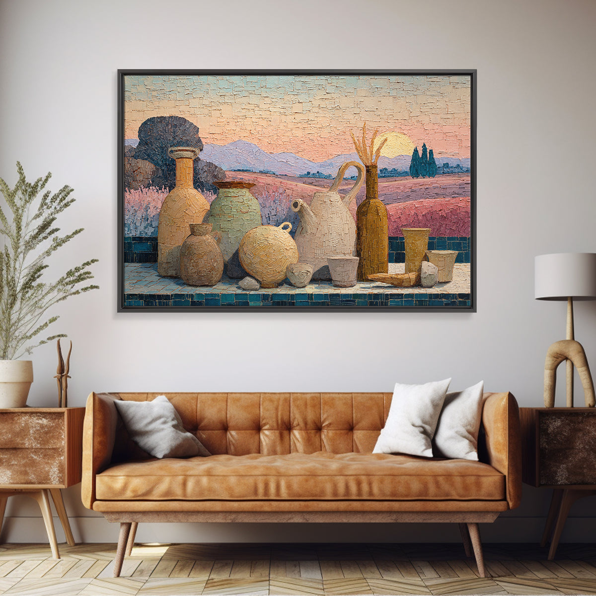 Lavender Field at Twilight Canvas Print, Master Bedroom, Farmhouse Wall Decor, Bedroom Decor, Oil Painting, Sanctuary, MAS-3x2-22