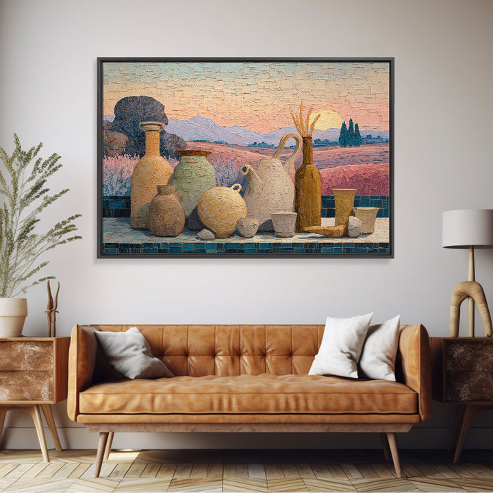 Lavender Field at Twilight Canvas Print, Master Bedroom, Farmhouse Wall Decor, Bedroom Decor, Oil Painting, Sanctuary, MAS-3x2-22