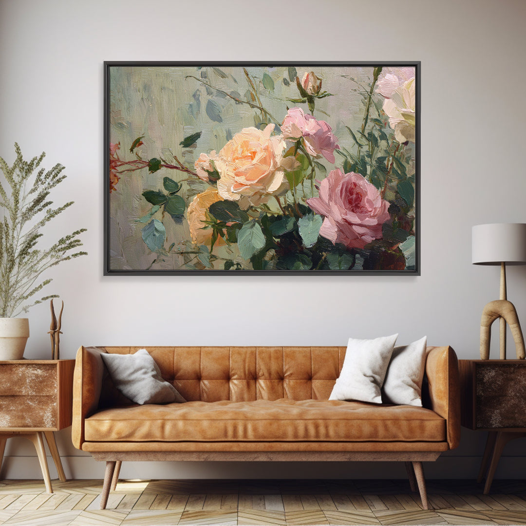 Warm Candlelit Still Life Framed Canvas Print, Master Bedroom, Living Room Prints, Bedroom Decor, Fine Art, Sanctuary, MAS-3x2-28