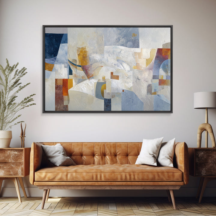 Large Cream Abstract Framed Canvas Print, Master Bedroom, Gallery Decor, Bedroom Decor, Fine Art, Sanctuary, Wall Art, MAS-3x2-45