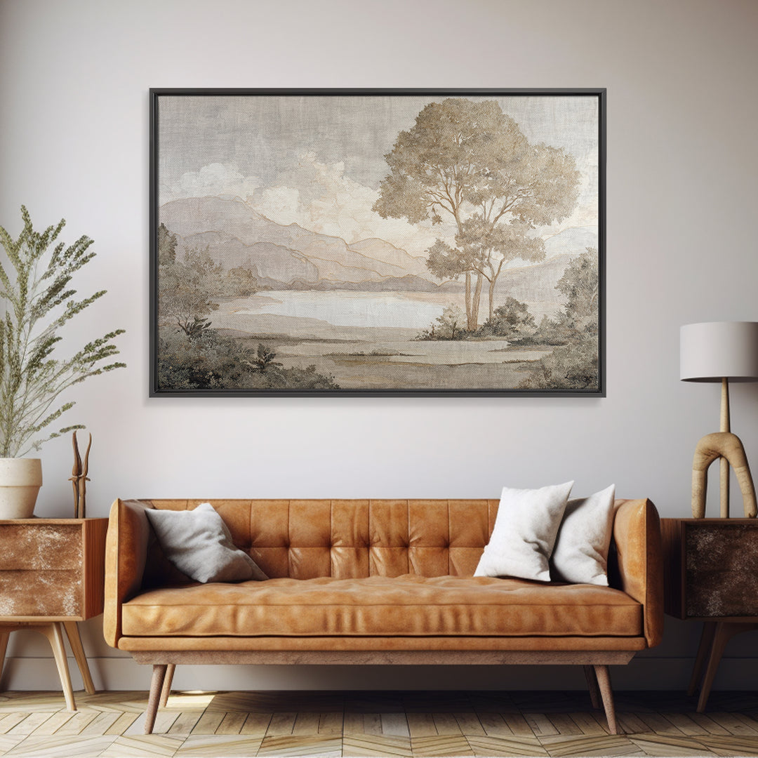 Minimal Two Figure Line Drawing Canvas Print, Master Bedroom, Vinyl Wall Decal, Bedroom Decor, Fine Art, Sanctuary, MAS-3x2-57