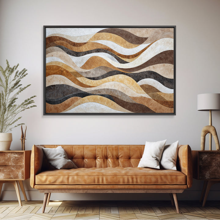 Abstract Wave Forms Canvas Print, Master Bedroom, Contemporary Art, Bedroom Decor, Abstract Art, Sanctuary, Bedroom Wall Art, MAS-3x2-72