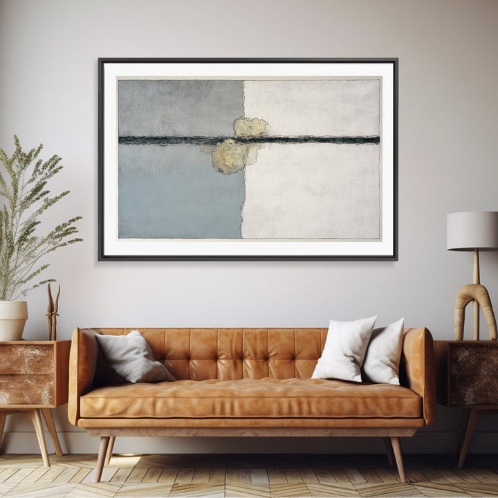 Minimal Two Figure Line Drawing Framed Canvas Print, Master Bedroom, Wall Art Bedroom, Bedroom Decor, Fine Art, Sanctuary, MAS-3x2-9
