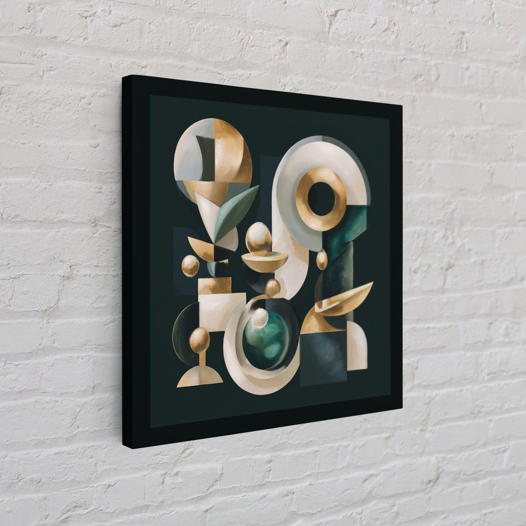 Surreal Room of Floating Objects as Decorative Canvas Print, Maximalist Art, Digital Prints, Living Room Decor, Maximal, MAX-1x1-81
