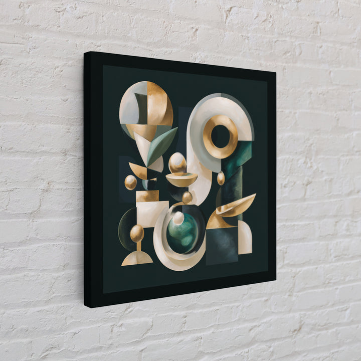 Surreal Room of Floating Objects as Decorative Canvas Print, Maximalist Art, Digital Prints, Living Room Decor, Maximal, MAX-1x1-81