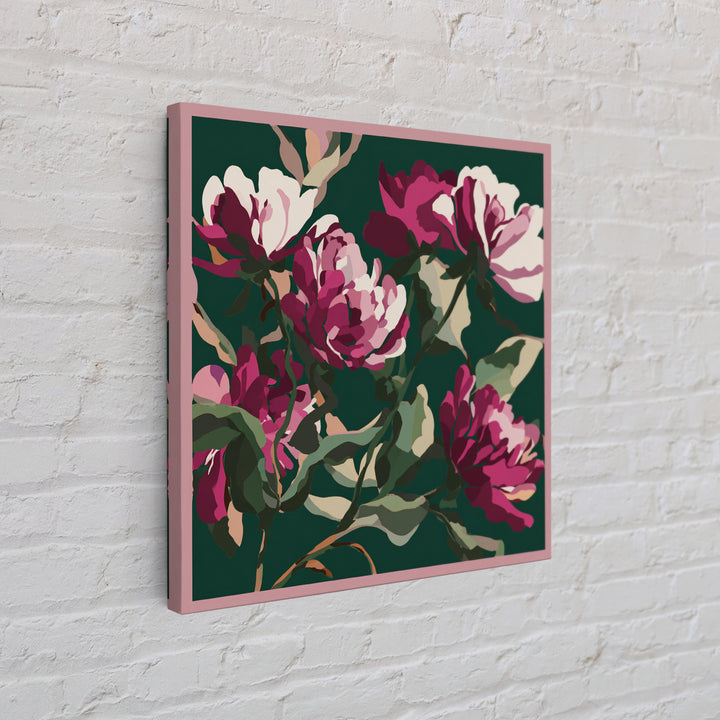 Matisse Inspired Cutouts with Vivid Floral Motifs Canvas Print, Maximalist Art, Boho Decor, Living Room Decor, Maximal, MAX-1x1-82