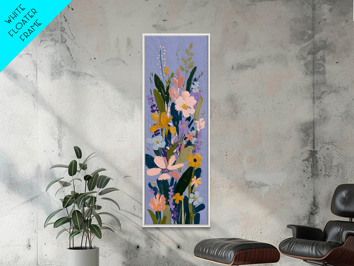 Matisse Inspired Cutouts with Vivid Floral Motifs Canvas Print, Maximalist Art, Modern Decor, Living Room Decor, Maximal, MAX-1x3-46