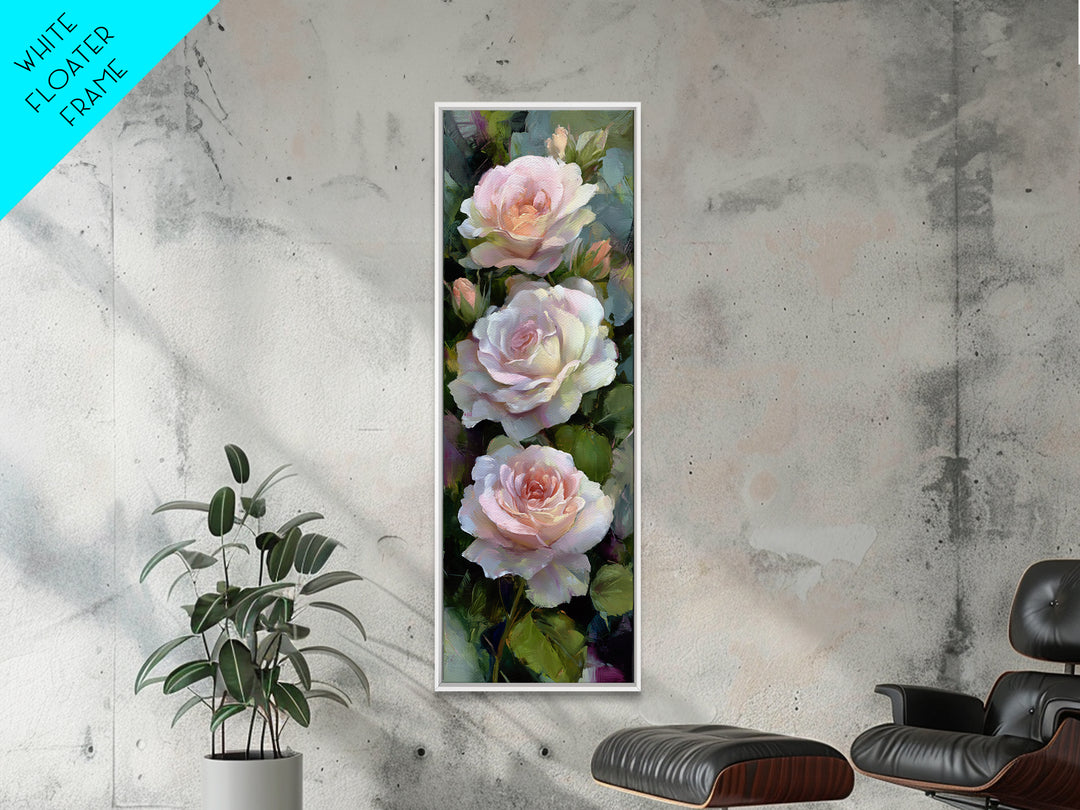 Baroque Roses Mixed Canvas Print, Maximalist Art, Wall Art, Living Room Decor, Abstract Art, Maximal, Printable Art, MAX-1x3-90