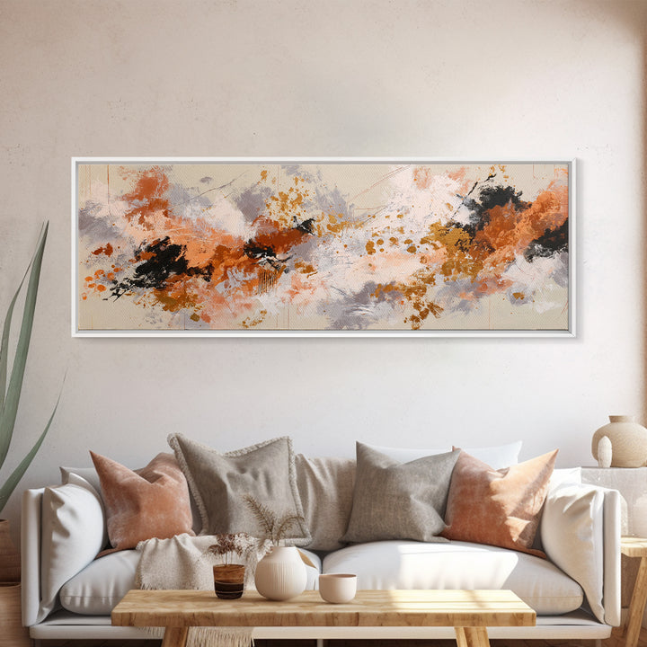 Chaotic Joyful Abstract Canvas Print, Maximalist Art, Boho Decor, Living Room Decor, Fine Art, Maximal, Art Print, Digital Art, MAX-3x1-62