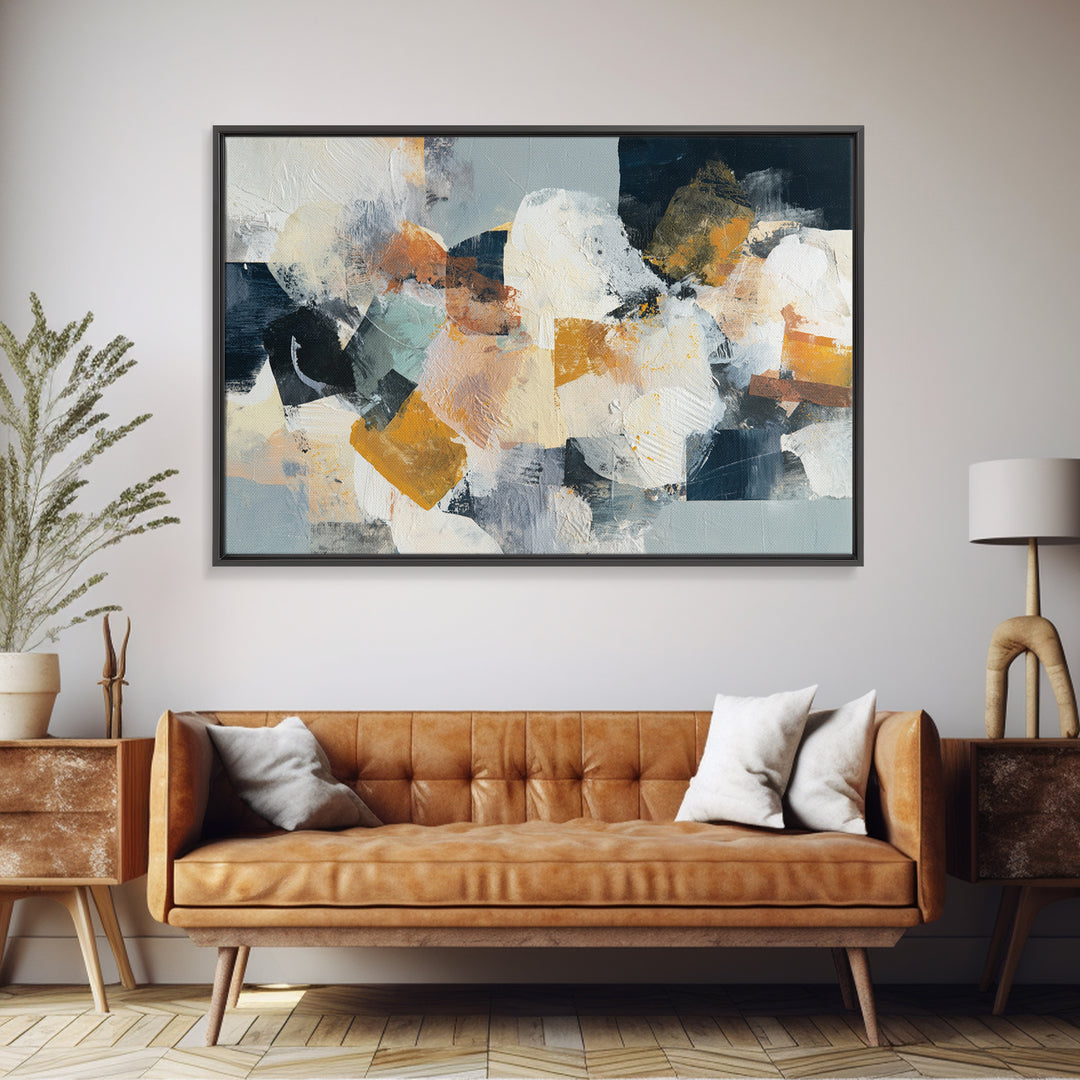 Chaotic Joyful Abstract Canvas Print, Maximalist Art, Abstract Wall Art, Living Room Decor, Abstract Art, Maximal, MAX-3x2-26