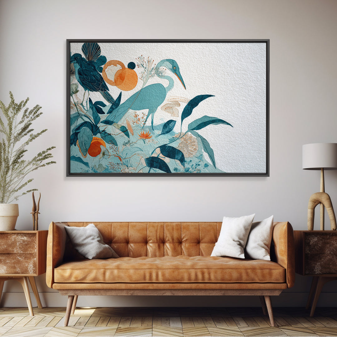 Wild Coral Reef Framed Canvas Print, Maximalist Art, Gallery Decor, Living Room Decor, Fine Art, Maximal, Wall Art, Home Decor, MAX-3x2-45