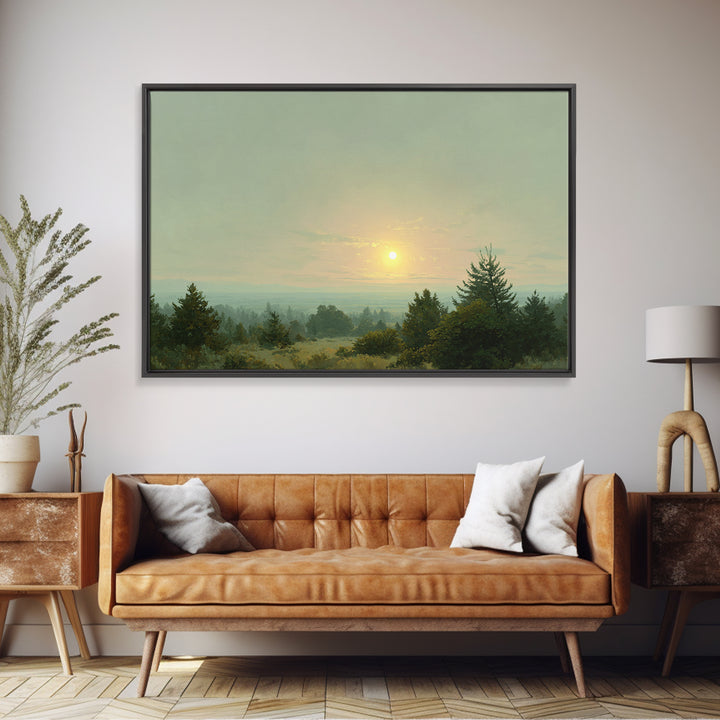 Eclectic Checkerboard Landscape Canvas Print, Maximalist Art, Moody Wall Art, Living Room Decor, Fine Art, Maximal, MAX-3x2-57
