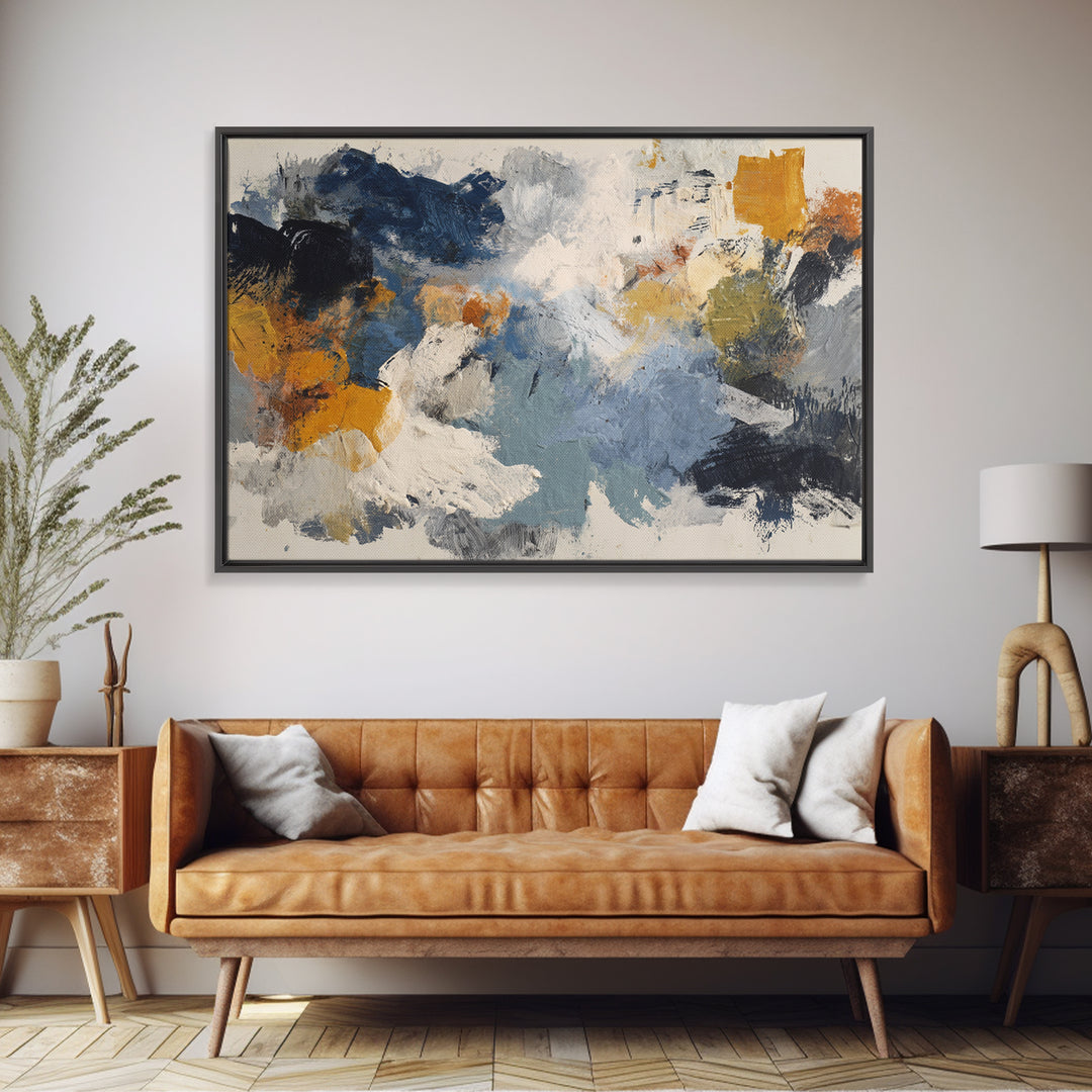 Chaotic Joyful Abstract Canvas Print, Maximalist Art, Modern Art, Living Room Decor, Fine Art, Maximal, Textured Painting, MAX-3x2-98