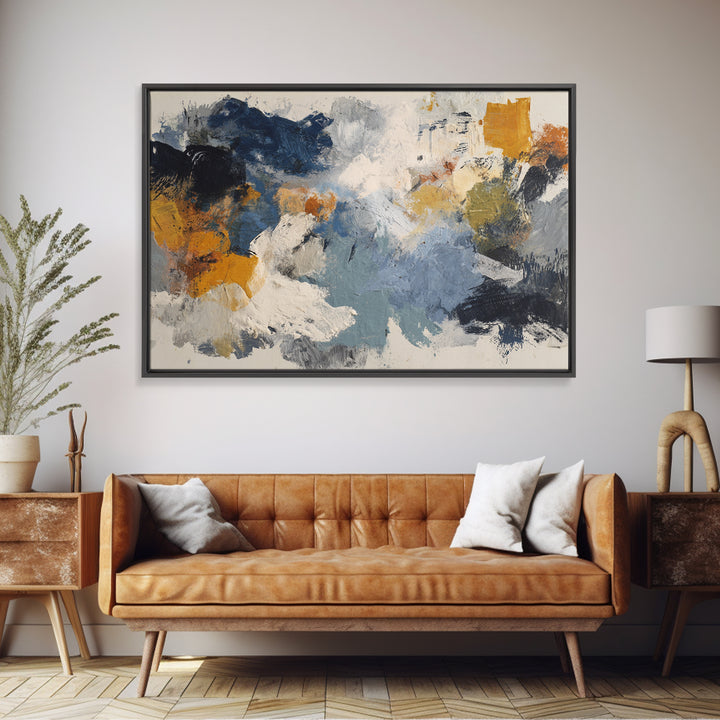 Chaotic Joyful Abstract Canvas Print, Maximalist Art, Modern Art, Living Room Decor, Fine Art, Maximal, Textured Painting, MAX-3x2-98